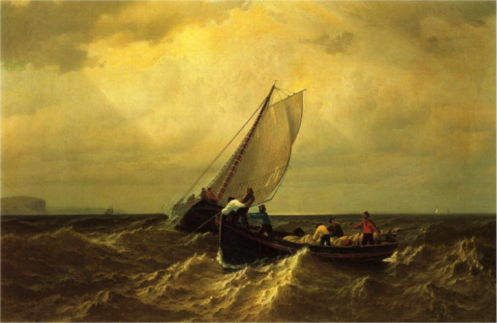 Уильям Брэдфорд «Fishing Boats on the Bay of Fundy» Частное собрание 1860