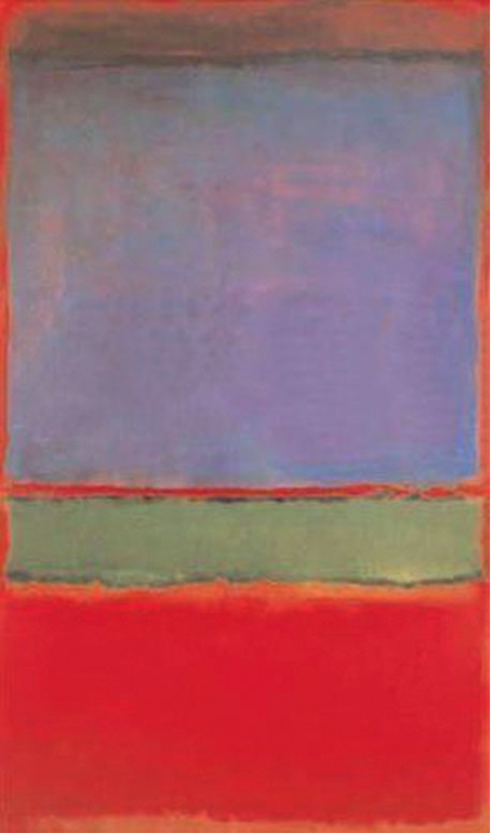 Марк Ротко «№6 (Фиолетовое, зеленое и красное)» 1951