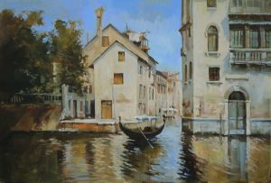 Painting, Realism - Kanal-Veneciya
