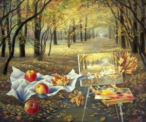 Painting, Landscape - Osenniy-son