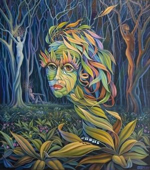 Painting, Surrealism - Flora