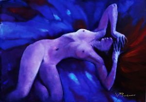 Painting, Nude (nudity) - Moth