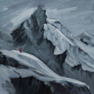Painting, Landscape - Mountain landscape