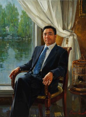 Painting, Portrait - The man&#039;s portrait