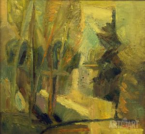 Painting, Landscape - Lesnaya-reka