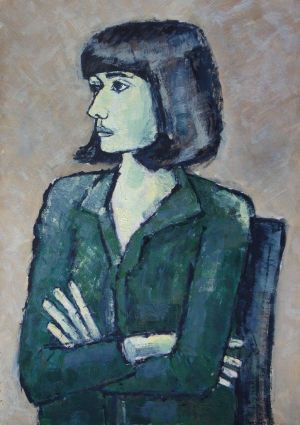Painting, Expressionism - Portrait of Like