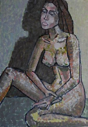 Painting, Nude (nudity) - Seated nude