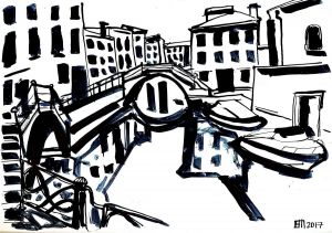 Graphics, City landscape - Venice II