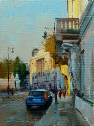 Painting, City landscape - Where are you, the Rastorguevs? Solyanka Street.