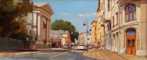 Painting, City landscape - At Monet &#039;s on Pyatnitskaya