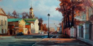 Painting, City landscape - Autumn. The Vasilchikov estate. B. Nikitskaya