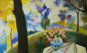 Painting, Landscape - October