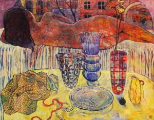 Painting, Expressionism - Glassware