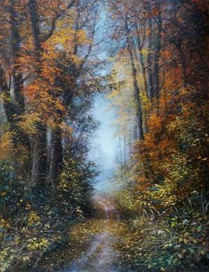 Painting, Landscape - autumn sound