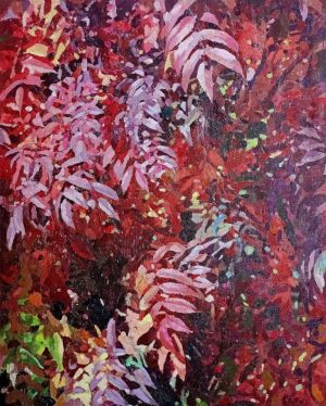 Painting, Landscape - Rowan trees