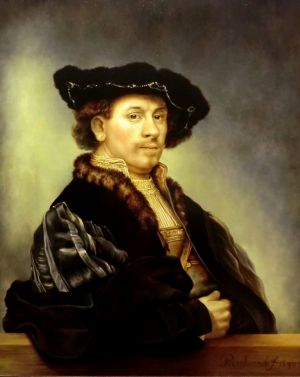 Painting, Portrait - Avtoportret-Rembrandta-1640-goda-kopiya