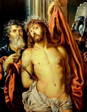 Painting, Realism - Hristos-v-ternovom-vence-kopiya-Rubensa