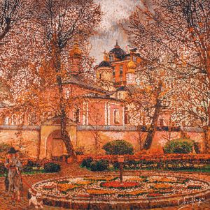 Painting, Landscape - Hram-svyashchennomuchenika-Antipy-na-Kolymajnom-dvore