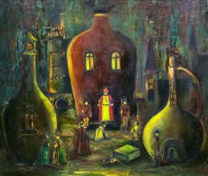Painting, Symbolism - Korolevskiy-vizit