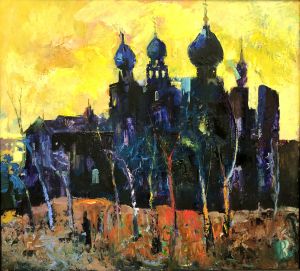 Painting, Symbolism - Staryy-hram