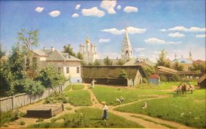 Painting, Realism - Moskovskiy-Dvorik