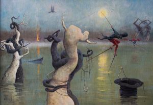 Painting, Surrealism - Son-rybaka