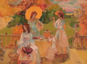 Painting, Romanticism - Tri-sestry