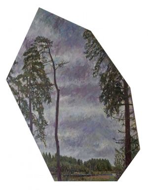 Painting, Landscape -  Lesnoye ozero