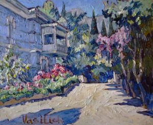 Painting, Landscape - Vesennie-cvety