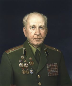 Painting, Realism - Portret-russkogo-soldata