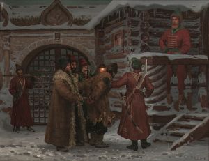 Painting, Historical genre - Trevojnaya-noch