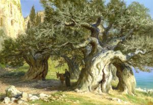 Painting, Realism - Sredi-drevnih-oliv