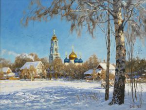 Painting, Landscape - Okraina-Sergieva-Posada