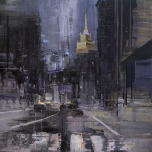 Painting, City landscape - Urban Jungle - 42