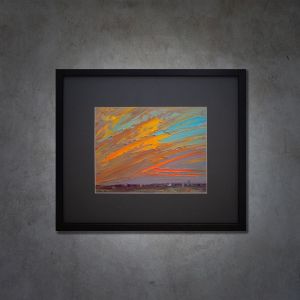 Painting, Landscape - Spring sunset