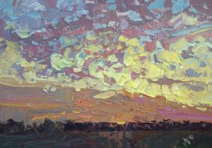 Painting, Landscape - Sunset 2022 - 3