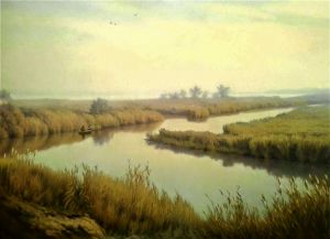 Painting, Landscape - Samarskie-plavni