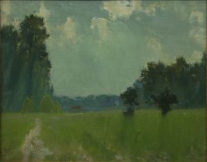 Painting, Landscape - Iyulskie-senokosy