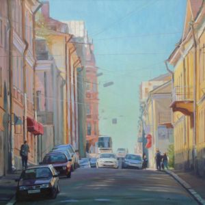 Painting, City landscape - Pogojiy-denek