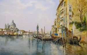 Painting, City landscape - Veneciya