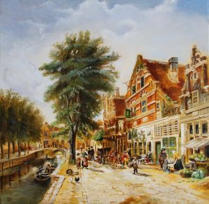 Painting, Landscape - Letniy-Amsterdam