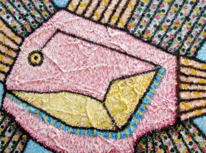 Painting, Abstractionism - Fish.