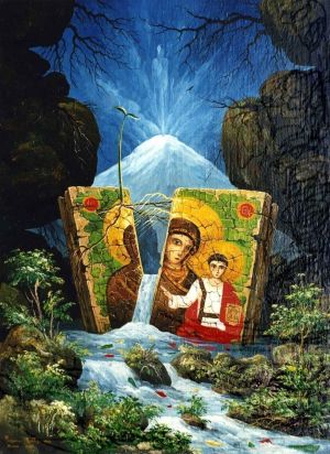 Painting, Religious genre - Living water.