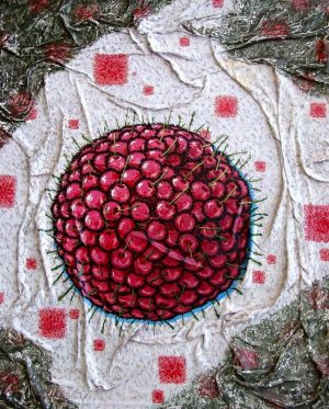 Painting, Surrealism - Cherries.
