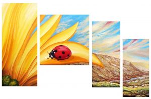 Painting, Plot-themed genre - Ladybug.