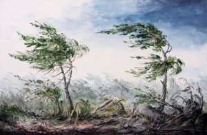 Painting, Landscape - Wind.