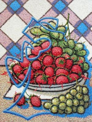 Painting, Surrealism - Strawberry.