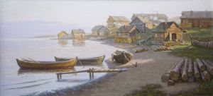 Painting, Landscape - Severnaya-glubinka