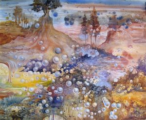 Graphics, Watercolor  - Surreal landscape