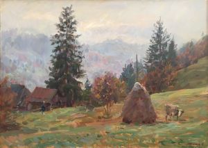 Painting, Landscape - Utro-v-gorah